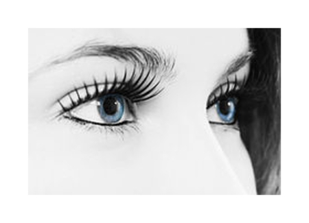 Windows to the Soul - ice blue, art, female, eyes, lashes, model