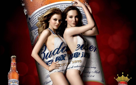 Budweiser Girls - models, beer, babes, bikinis