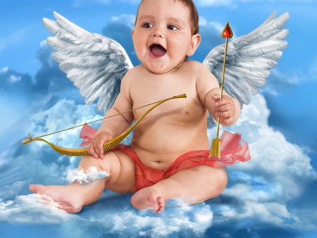 Sweet angel - people, baby, angel, cupid