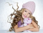 Nice girl with teddy