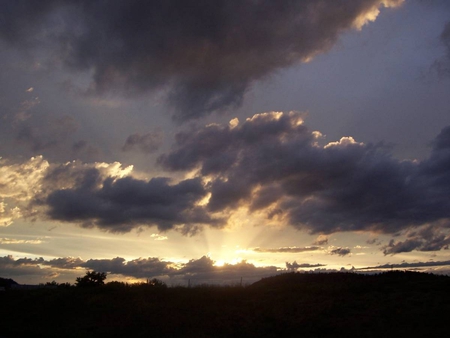 Big Sky Country Sunset - clouds, dusk, sundown, sky