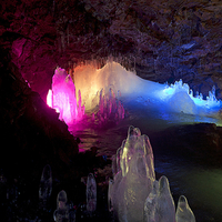 Lofthellir ice cave.