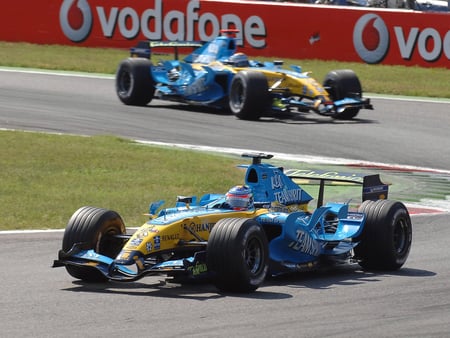 F1 Renault - f1, alonso, fisichella, formula 1