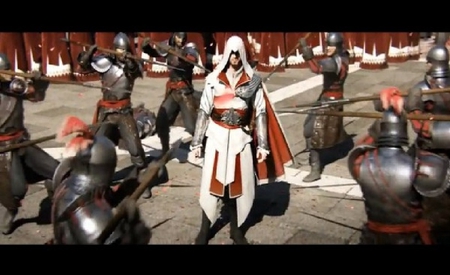 Surounded by guards - surounded by guards, assassin, assassins creed brotherhood, assassins creed