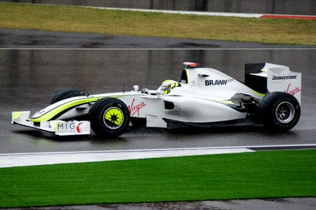 Jenson Button in Brawn - formula 1, f1, jenson button, brawn