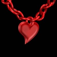 red chain heart