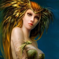 Golden Hair Fantasy Girl