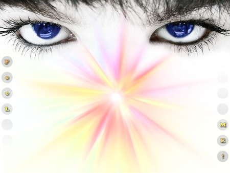 Feel Me - blue eyes, psychedelic, colors, blast