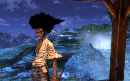 Afro Samurai - hairs, samurai, sword