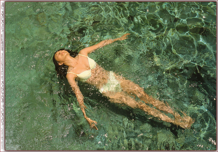 Girl in Water - picture, in water, girl, cool