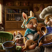 Easter Bunny Family