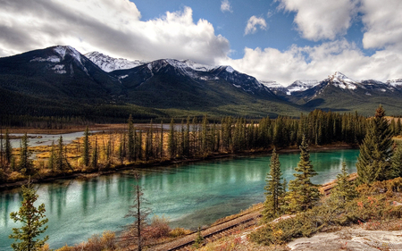 Banff - national park, lake, frest, mountains, banff