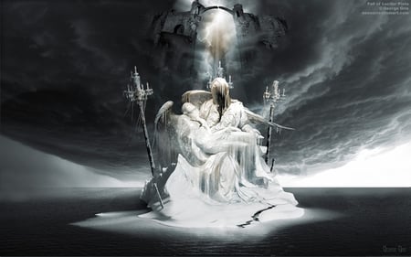 Fall of Lucifer - fantasy, angel, dark, religious