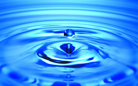 A LITTLE DROP OF WATER - nice, nature, amazing, cool, blue, water, wallpaper, new