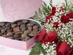 roses and chocolate