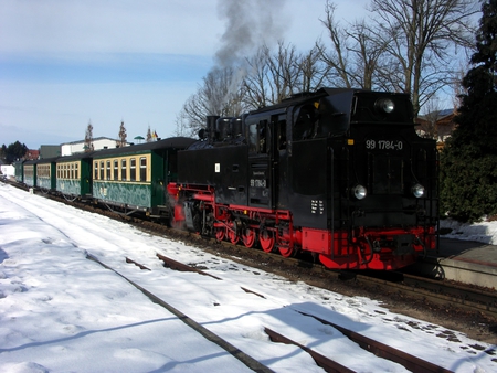 Little train - steam, train, winter, old, museum