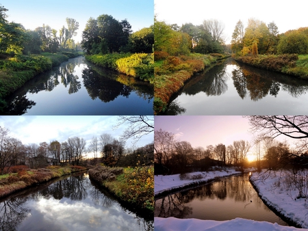 In my city park - nature, places, river, park, seasons, poland, landcape