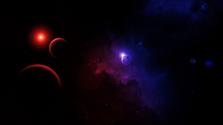 Space Out - space, moon, planets, dust, star, light, dark, nebula