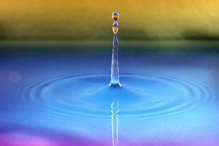 beautiful water drop - a, s, f, d