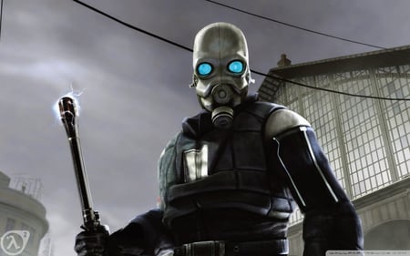 Half Life 2 - baton, assault, mask, security