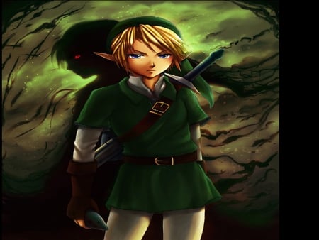 Dark & Light - dark link, mask, link, darkness, warriors