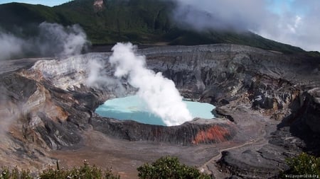 Volcano - forces, nature, hot, earth, mountains