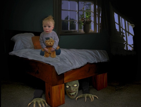 Monster-Under-Bed - monster, picture, under-bed, cool