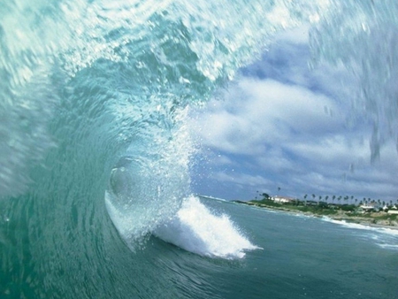 HUGE WAVES - huges, waves, nature, beaches