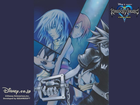 Dive Into Their Hearts - kairi, goofy, donald, kingdom hearts, sora, riku, final mix