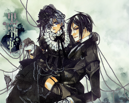 Hanging on You - sexy, yaoi, gothic, bishounen, sebastian, kuroshitsuji, dark, phantomhive, anime, master, lolita, ciel, butler, demon