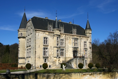 Schaloen Castle - valkenburg, schaloen, netherlands, home, castle