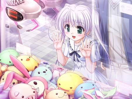 Tougi Shiro - stuff, games, plushies, girl, tougi shiro, anime, piggy