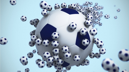 Soccer Season - white, balls, soccer, blue