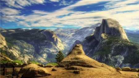 California Mountains - sky, mountains, dirt, clouds