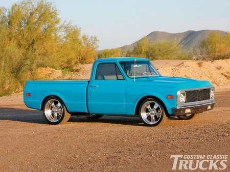 72 Blue - bowtie, truck, gm, chevy