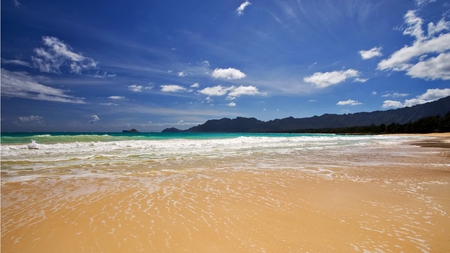 Beach - beach, sand, sky, ocean