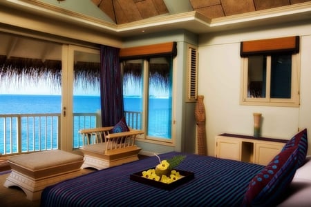 Ocean Villa - villa, ocean, bedroom, view