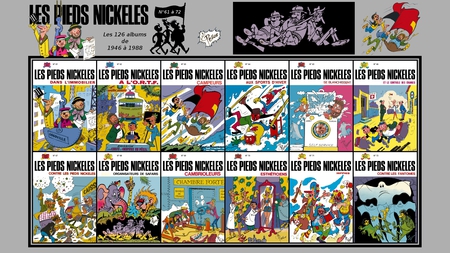 Les Pieds Nickeles from 61 to 72 - fun, comics, bd, filochard, cartoon, collage, entertainment, books, croquignol, nice, adventure, france, other, pellos, ribouldingue, louis forton, cool, comic, collages, picture, rene pellos, funny, adventures, cartoons