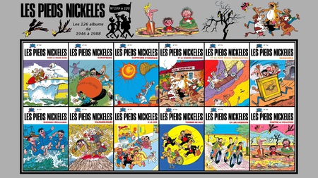 Les Pieds Nickeles from 109 to 120 - fun, comics, bd, filochard, cartoon, collage, entertainment, books, croquignol, nice, adventure, france, other, pellos, ribouldingue, louis forton, cool, comic, collages, picture, rene pellos, funny, adventures, cartoons