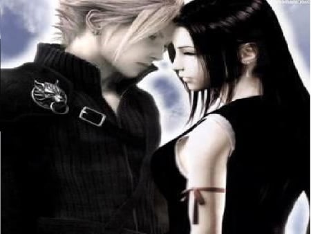 final fantasy - final fantasy, tifa, strife, lovers