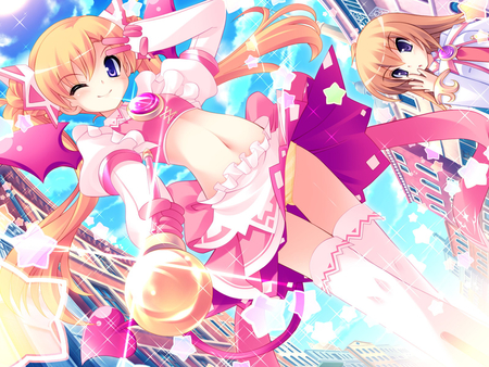 Mahou Girl - beauty, girl, 2011, wall, anime, mahou, new