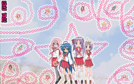 Lucky Lucky Everybody! - luckystar, konataizumi, nanakokuroi, tsukasahiiragi, kagamihiiragi, misaokusakabe, miyukitakara, minamiiwasaki, hikarusakuraba, yukaritakara, akirakogami, hiyoritamura, patriciamartin, yutakakobayakawa