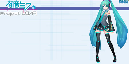 Miku Hatsune--Project DIVA ver.2 - sega, miku hatsune, vocaloid, project diva