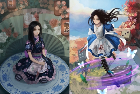 Alice madness returns - dress, alice, game, knife