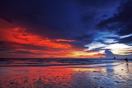 boracay_island - nature, sky, beach, landscape, clouds, human, colors