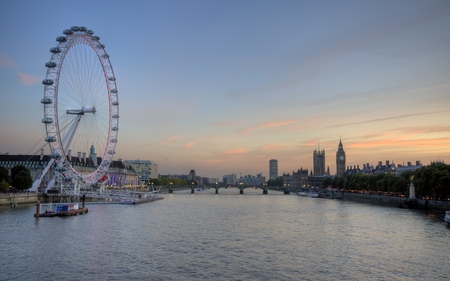 London-Eye-and-Big-Ben - picture, big-ben, cool, london-eye