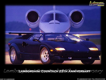 25th Anniversary - sports car, black, jet, fast