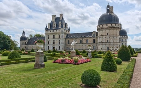 Castle - sky, flower, castle, grass