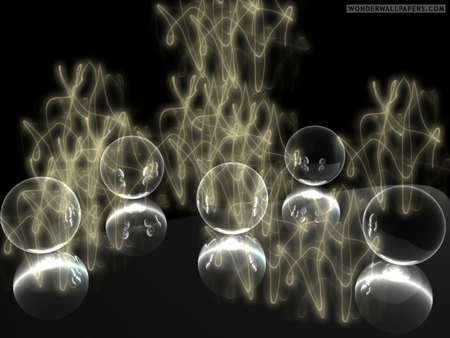 3D Bubbles - weird, bubbles, abstract, strange