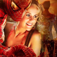 spidey with his girl friend